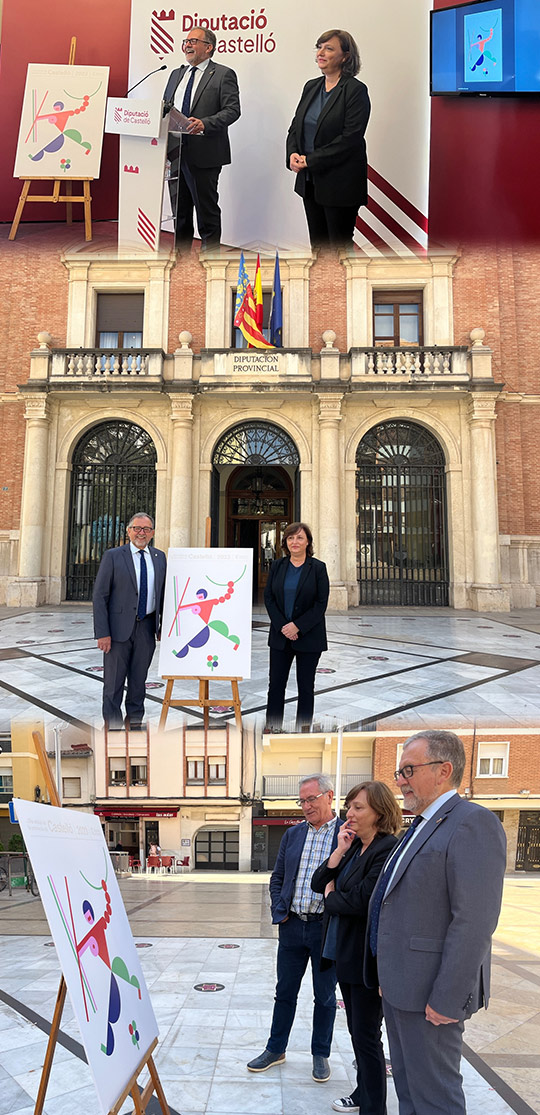 La Diputación de Castellón presenta la nueva imagen del Día de la Provincia con un cartel que da una visión femenina del arquero de la Valltorta