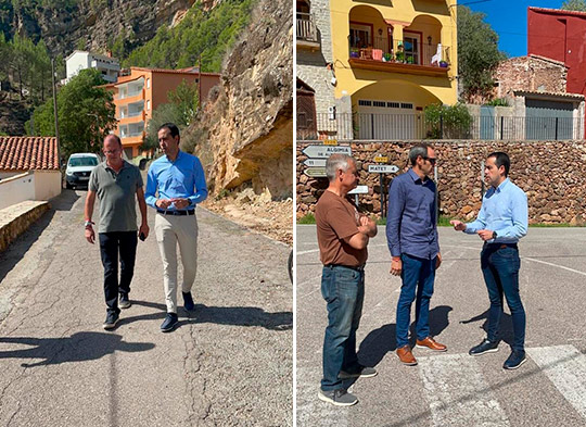 La Diputación de Castellón cumple e invierte en la mejora de las travesías Algimia de Almonacid y Cedramán