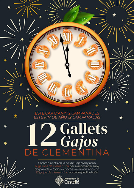 Castellón despide el año con clementinas, pólvora y orquesta en el Grao Castellón despide el año con clementinas, pólvora y orquesta en el Grao