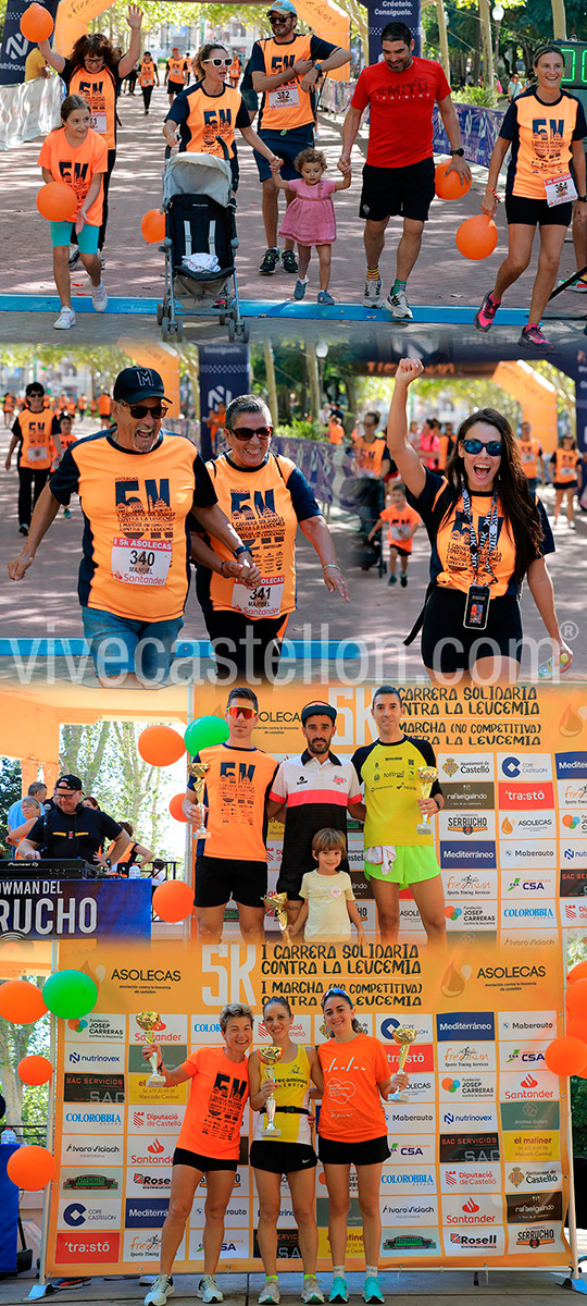 Éxito en la 5K I Carrera solidaria y marcha contra la leucemia en Castellón