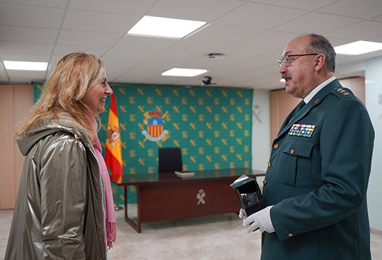 Marco felicita a Fresneda por sus años al frente de la Guardia Civil de Castellón Marco felicita a Fresneda por sus años al frente de la Guardia Civil de Castellón