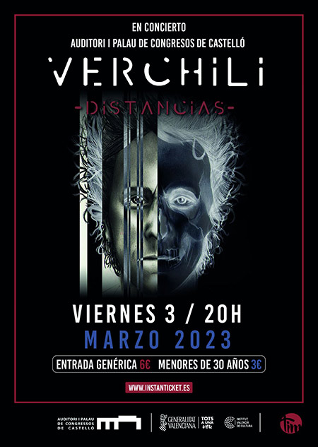 Verchili presenta sus nuevos temas en el Auditori de Castelló dentro del ciclo ‘Territori CS’