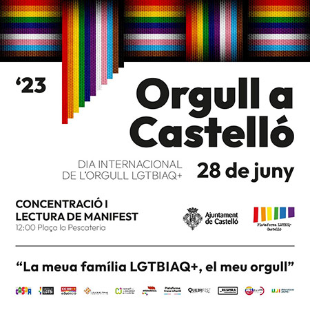 Orgull a Castelló, concentración y lectura de manifiesto Orgull a Castelló, concentración y lectura de manifiesto