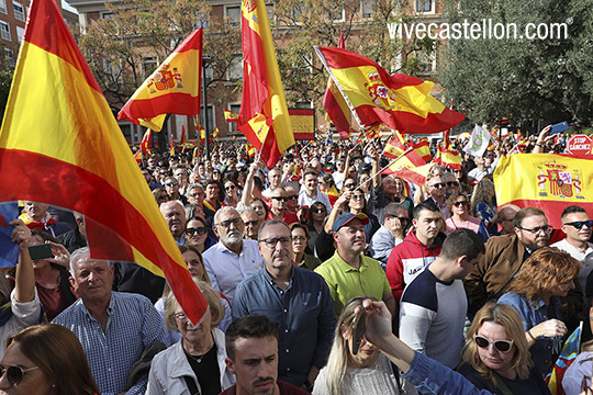 Concentración del Partido Popular contra la amnistía en Castellón