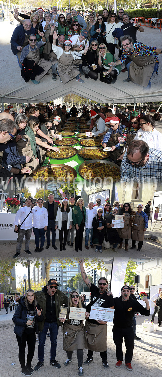 Castellón clausura el “mes del arroz” con la celebración del concurso internacional de paella con pelotas de Navidad