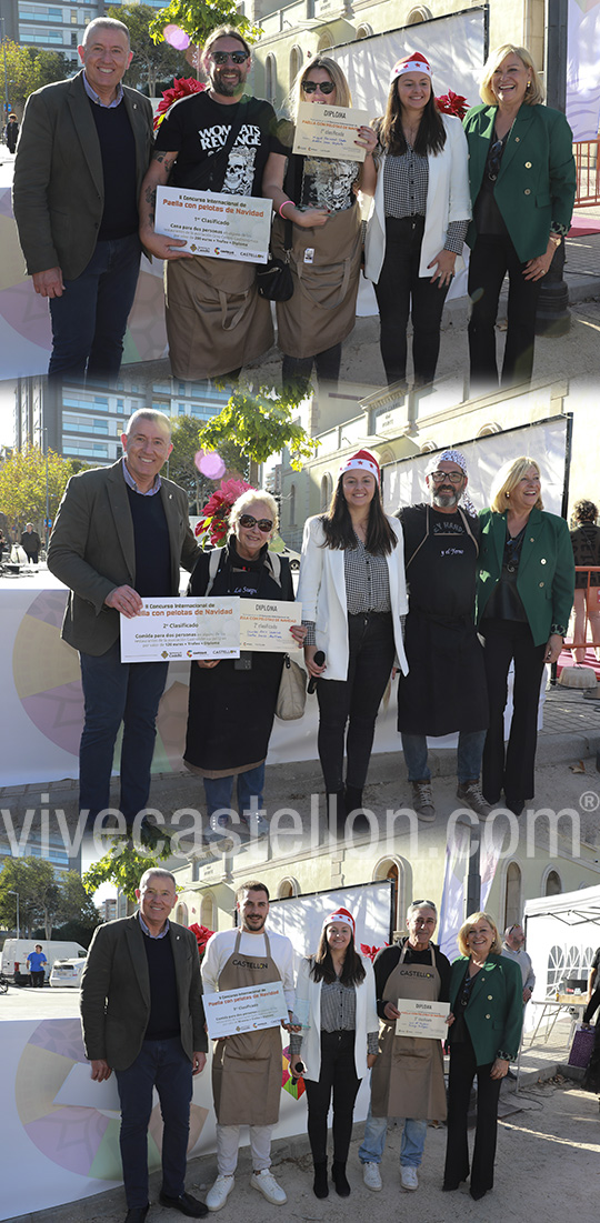 Castellón clausura el “mes del arroz” con la celebración del concurso internacional de paella con pelotas de Navidad