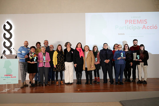 La concejala de Gente Mayor, Mary Carmen Ribera, asiste a los Premios Participa-Acció 