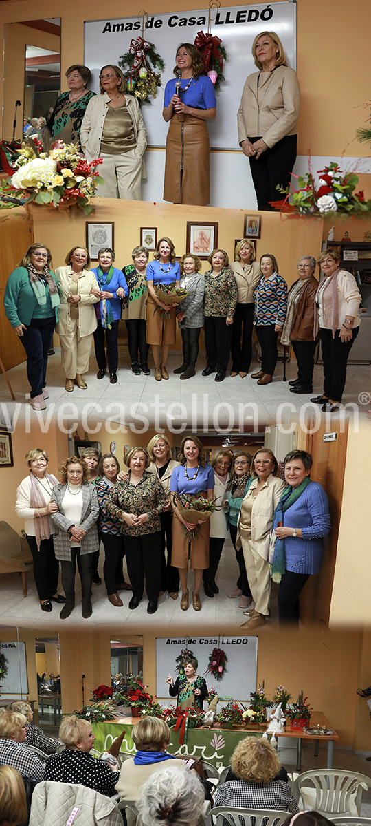 La alcaldesa felicita la Navidad a la Asociación y Federación de Amas de Casa Lledó La alcaldesa felicita la Navidad a la Asociación y Federación de Amas de Casa Lledó