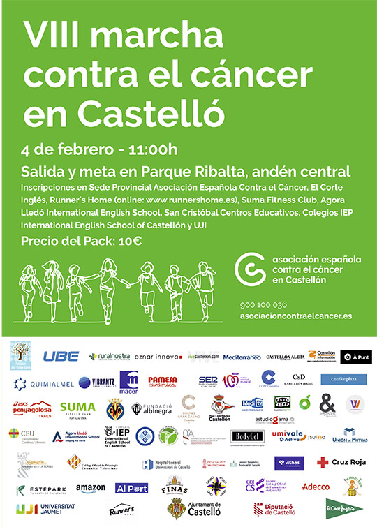 VIII Marcha contra el cáncer en Castelló