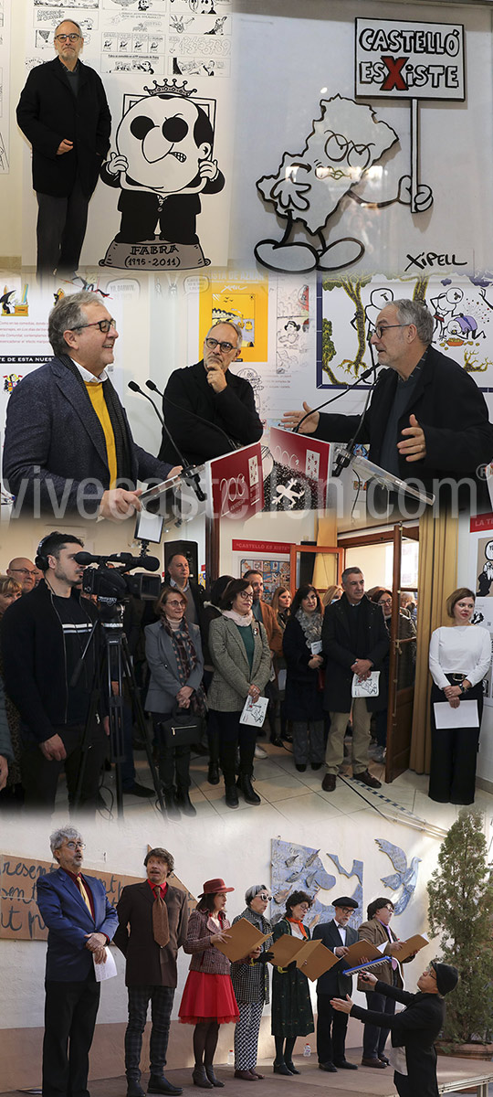 La Diputación abre las puertas de ‘Castelló EsXiste. La tira d’anys dibuixant”, una exposición que repasa 30 años de viñetas de Xipell sobre la actualidad política y social de la provincia