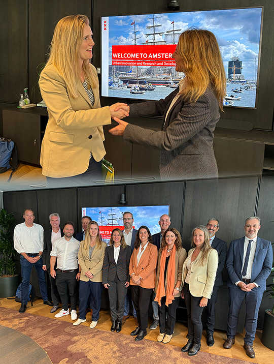 La alcaldesa mantiene una reunión bilateral con la vicealcadesa de Ámsterdam “para compartir experiencias y mejorar la movilidad, la digitalización, la sostenibilidad y la participación ciudadana en Castellón”