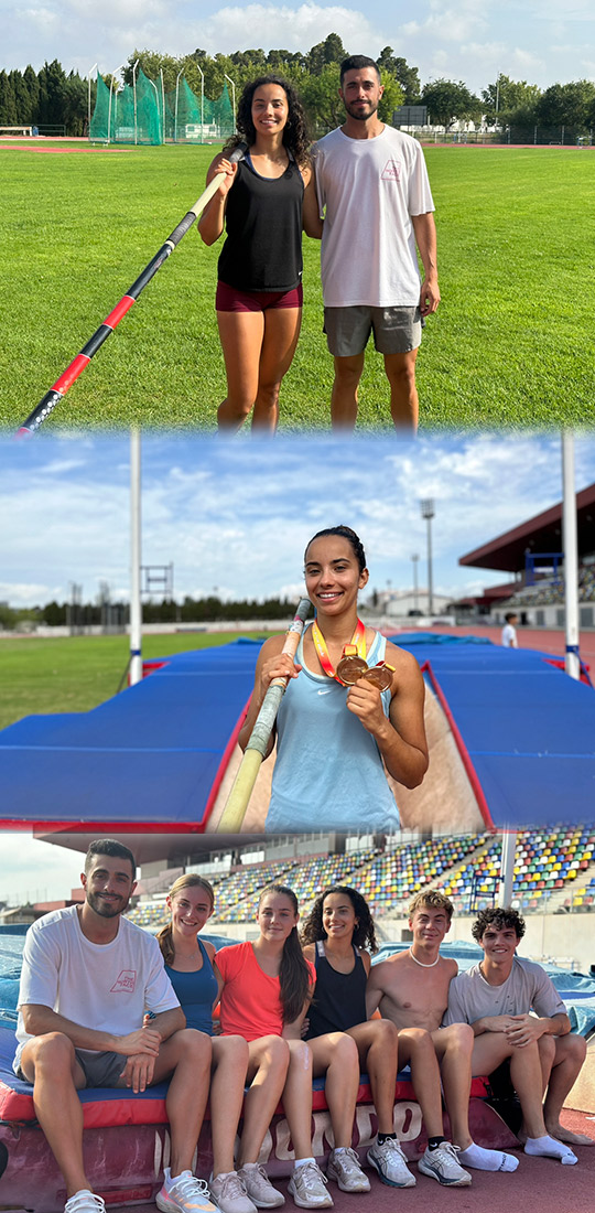 La atleta de salto con pértiga, Alejandra Saborit, consigue en seis meses proclamarse dos veces campeona de España Sub20 y ser de nuevo internacional