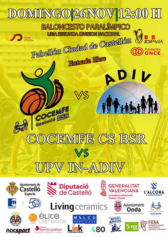 Cocemfe Castellón BSR: pasión, determinación y deporte adaptado Cocemfe Castellón BSR: pasión, determinación y deporte adaptado