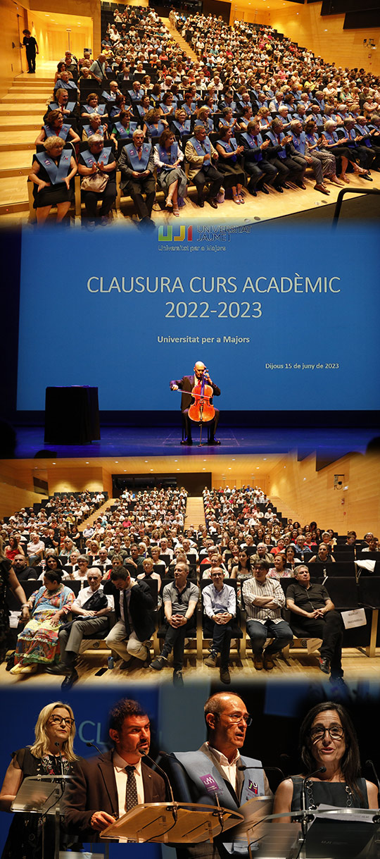 La UJI clausura el curso académico 2022-2023 de la Universidad para Mayores La UJI clausura el curso académico 2022-2023 de la Universidad para Mayores