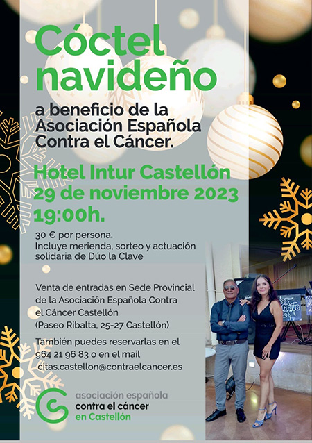 La Asociación Española Contra el Cáncer en Castellón reúne cerca de 300 personas para su cóctel navideño