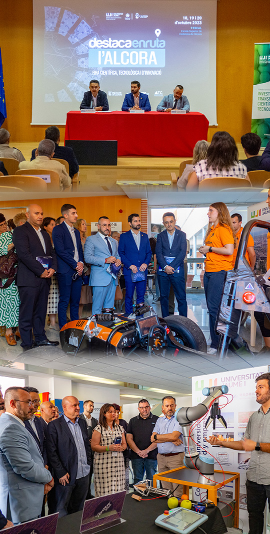 La UJI muestra las últimas tecnologías en imagen, materiales, agroalimentación, desinfección y robótica en la Feria Destaca en ruta La UJI muestra las últimas tecnologías en imagen, materiales, agroalimentación, desinfección y robótica en la Feria Destaca en ruta