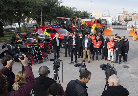 La Diputación de Castellón activa un dispositivo frente a nevadas con 190 efectivos diarios y más de 70 vehículos