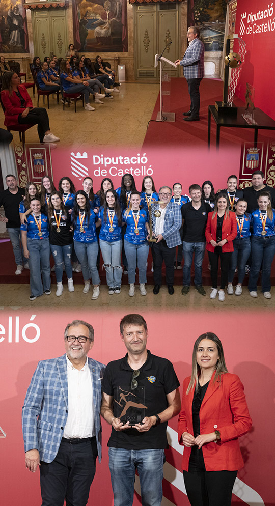 Recepción en Castellón al club de Balonmanom Femenino de Onda