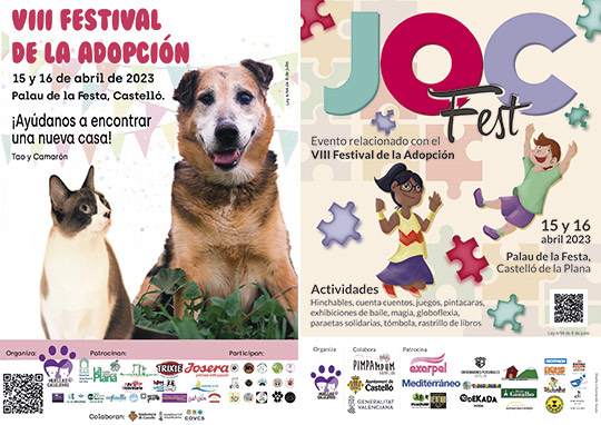 VIII Festival de la adopción de Castelló y IV Joc Fest VIII Festival de la adopción de Castelló y IV Joc Fest