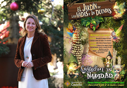 Castellón vivirá la ilusión y la magia de la Navidad en el Jardín de las Hadas y los Duendes 