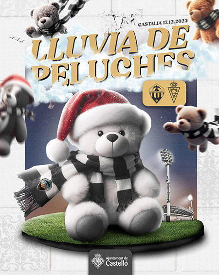 Vuelve la lluvia de peluches en el último partido del año en Castalia