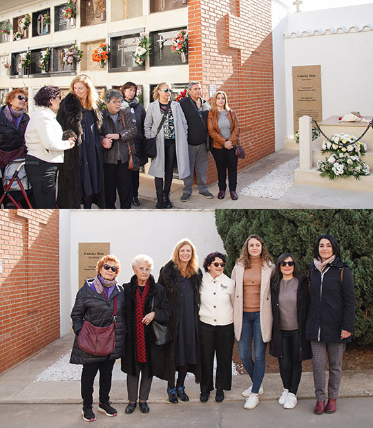Castelló erige un memorial en el cementerio que dignifica la obra y la figura de Concha Alós 