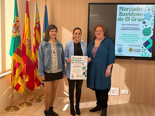 El Ayuntamiento de Castellón impulsa una nueva edición del Mercat Nadalenc de El Grau en apoyo al comercio local 