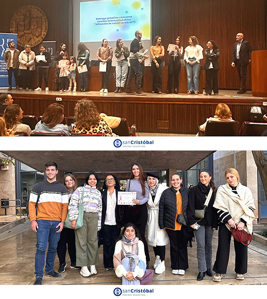 Estudiante de dietética del Colegio San Cristóbal recibe premio por la mejor receta neurosaludable en la Comunidad Valenciana