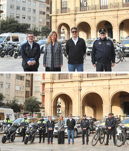 Castelló renueva la flota de la Policía Local y Movilidad Urbana con casi 80 nuevas unidades