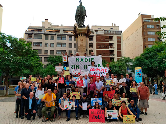 Las personas sin hogar reclaman a las administraciones que garanticen sus derechos