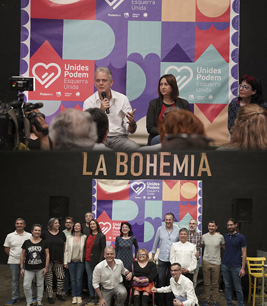 Unides Podem-EU anuncia en Castelló empresas públicas en alimentación y energía y regular el precio del alquiler para garantizar el bienestar de la mayoría social