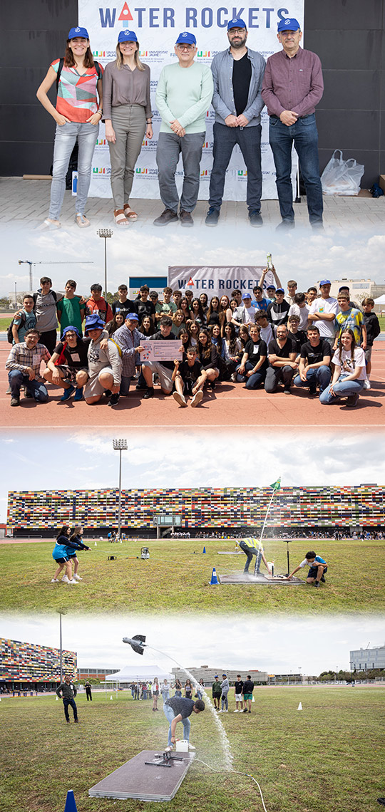 La segunda edición del Concurso Water rockets duplica las cifras del año anterior con cerca de 400 participantes en la UJI