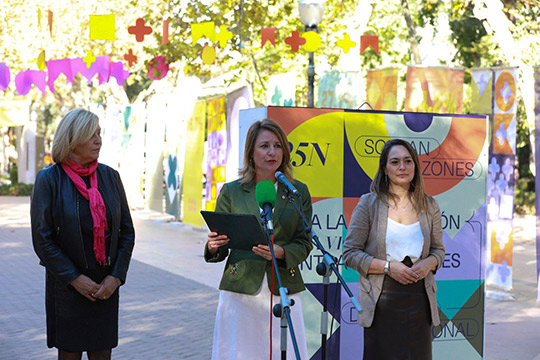 La alcaldesa de Castellón invita a alzar la voz al unísono por la erradicación de la violencia contra las mujeres el próximo 25 N