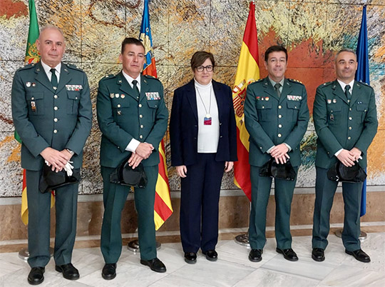 3 nuevos comandantes de la Guardia Civil en la provincia de Castellón