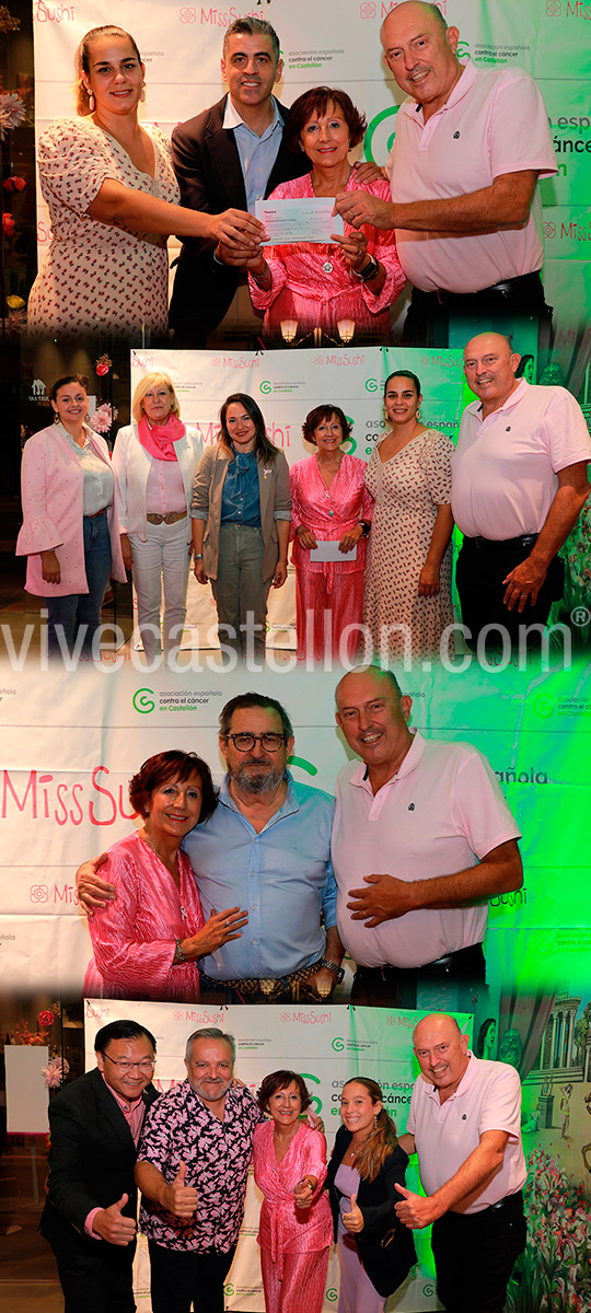 Miss Sushi Castellón celebra una fiesta solidaria a beneficio de la Asociación Española Contra el Cáncer