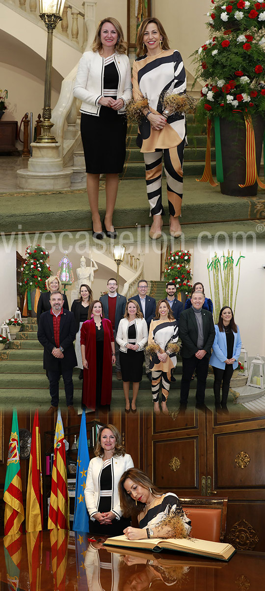 Recepción en el Ayuntamiento de Castellón a Natalia Chueca, alcaldesa de Zaragoza Recepción en el Ayuntamiento de Castellón a Natalia Chueca, alcaldesa de Zaragoza
