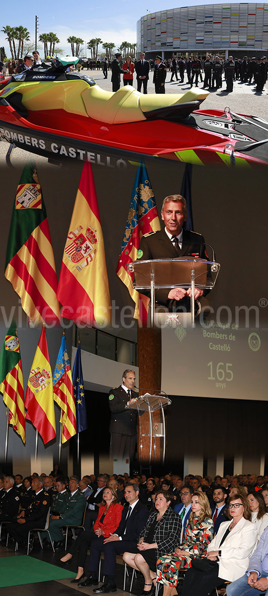 El gobierno municipal celebra el 165 aniversario de la fundación de la Compañía de Bomberos de Castellón