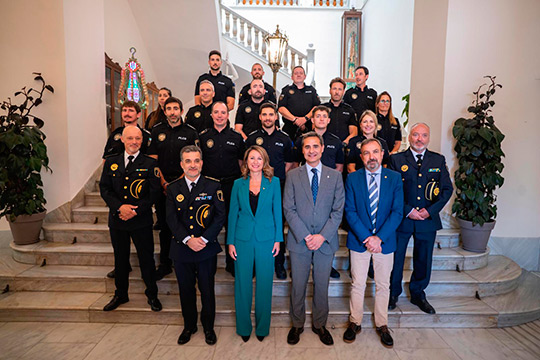Carrasco: “La nueva etapa en la Policía Local se demuestra con las 61 plazas consolidadas o en proceso de consolidación y con los 14 efectivos más desde que se inició el mandato” 