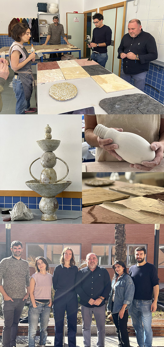 Los residentes de CeramicRes reciben a la Diputació de Castelló Los residentes de CeramicRes reciben a la Diputació de Castelló