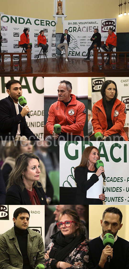 Onda Cero Castellón rinde homenaje a los voluntarios de la provincia en la DANA Onda Cero Castellón rinde homenaje a los voluntarios de la provincia en la DANA