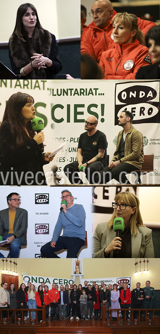 Onda Cero Castellón rinde homenaje a los voluntarios de la provincia en la DANA Onda Cero Castellón rinde homenaje a los voluntarios de la provincia en la DANA