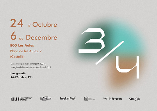 Exposición ´Disseny a tres quarts 2024´ en Eco Les Aules de Castellón Exposición ´Disseny a tres quarts 2024´ en Eco Les Aules de Castellón