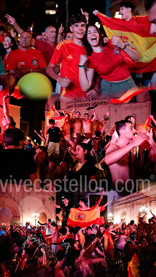 Más de 6.000 personas siguen en directo la final de la Eurocopa en la Plaza Mayor de la ciudad Más de 6.000 personas siguen en directo la final de la Eurocopa en la Plaza Mayor de la ciudad