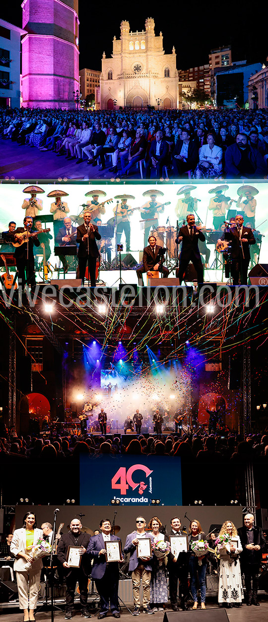  Un espectacular concierto en la Plaza Mayor celebra el 40 aniversario del grupo Jacaranda 