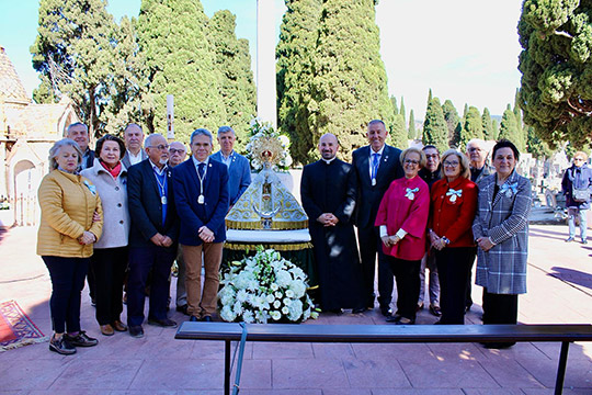 Sales: “La visita de la Mare de Déu del Lledó al cementerio rinde homenaje a quienes fueron los primeros en tener esta devoción por la patrona y nos la transmitieron"