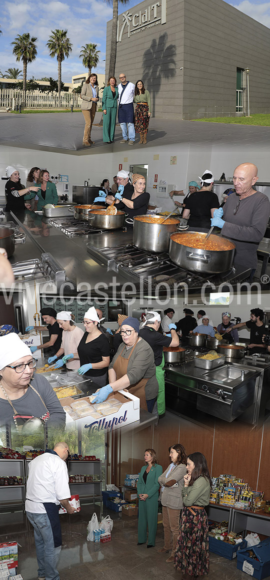 Carrasco elogia la solidaridad de la hostelería de Castellón a través los 2.000 menús diarios que se elaboran desde el CDT y COSDA para los afectados por la DANA
