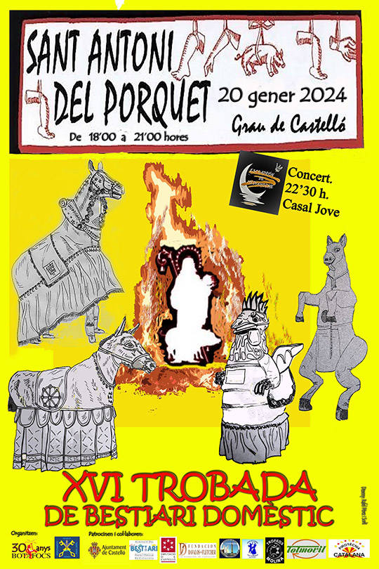 Sant Antoni del Porquet, XVI Trobada de Bestiari Domèstic, Grau de Castelló, 20 gener 2024 Sant Antoni del Porquet, XVI Trobada de Bestiari Domèstic, Grau de Castelló, 20 gener 2024