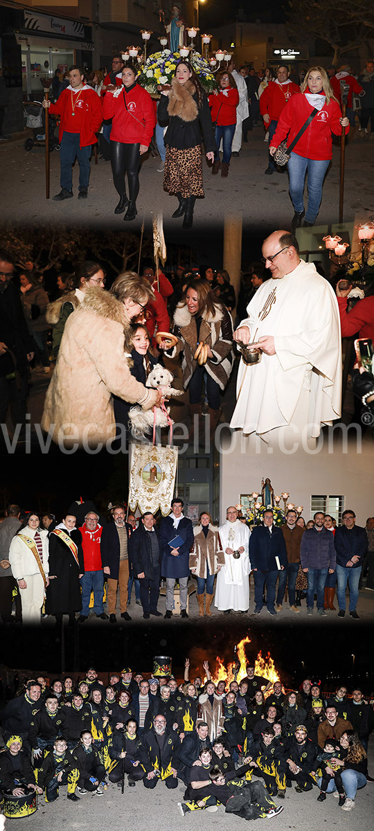Fiestas de Sant Antoni en el grupo San Agustín y San Marcos de Castellón