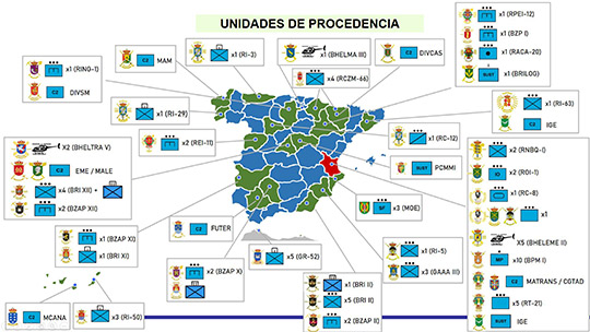 El Ejército de Tierra se moviliza, con capacidades y efectivos de toda España, El Ejército de Tierra se moviliza, con capacidades y efectivos de toda España,