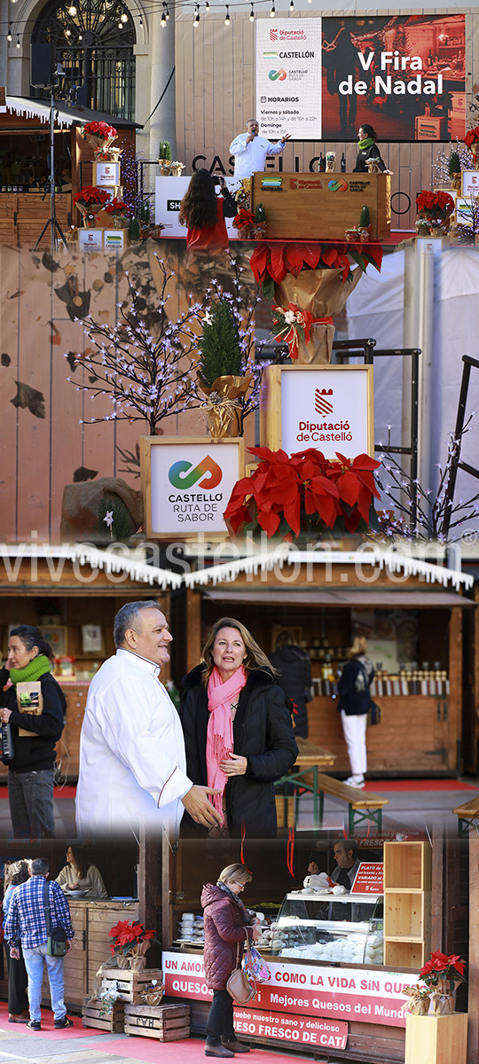 La Diputación ensalza el producto de proximidad y de calidad que ofrece la Feria de Navidad Castelló Ruta de Sabor